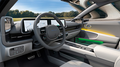 Hyundai IONIQ 6 lysegråt interiør 