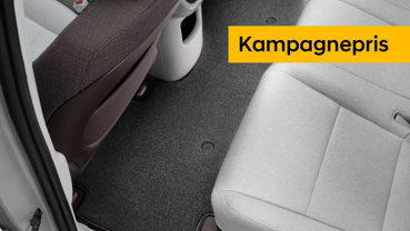 Spar 20% på velourmåtter, </br>2 og 3. sæderække