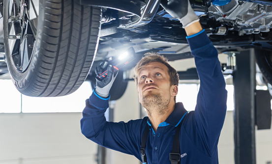 Vær god ved bilens undervogn