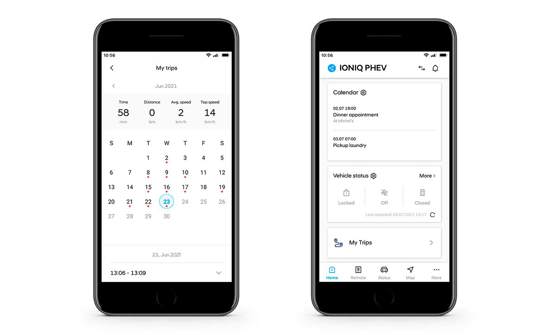 Hyundai Bluelink app synkronisér med din kalender