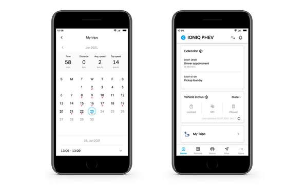 Hyundai Bluelink app synkronisér med din kalender