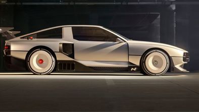 Konceptbilen Hyundai N Vision 74 set fra siden.