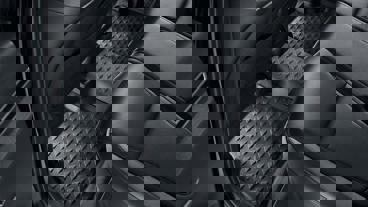 Gummimåtte, center i bag