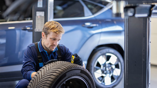 7. Kontrollér dækkenes tilstand