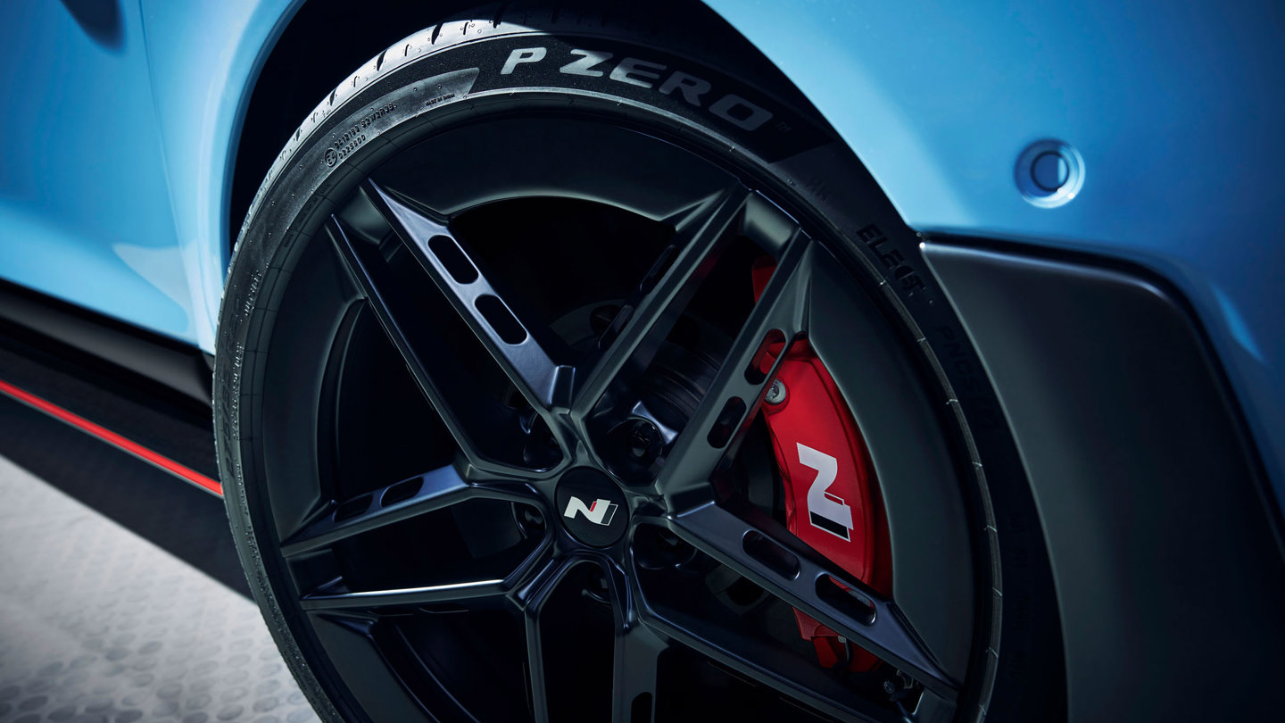 Fælgen på en Hyundai IONIQ 6 N