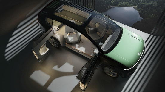 Panorama soltag og -forrude