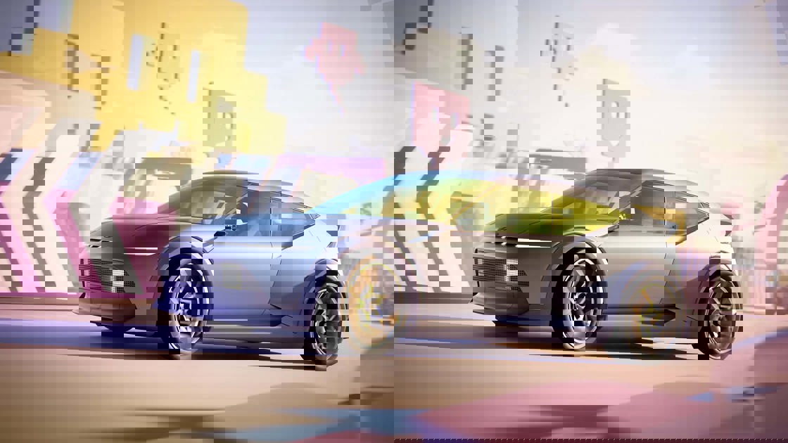 Hyundai Concept THREE set fra siden