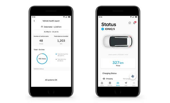 Hyundai bluelink app sikkerhedsnotifikationer