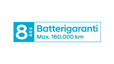 8 års batterigaranti 