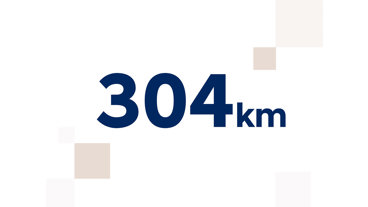 Oplad 304 km