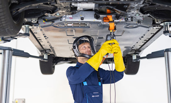 Elbiler og Hyundai-værksteder