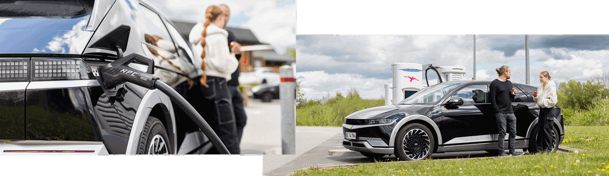 Hyundai IONIQ 5 oplades i ladestander 