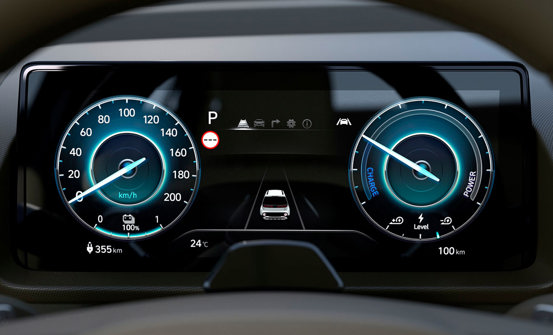 10.25" digital instrumentering