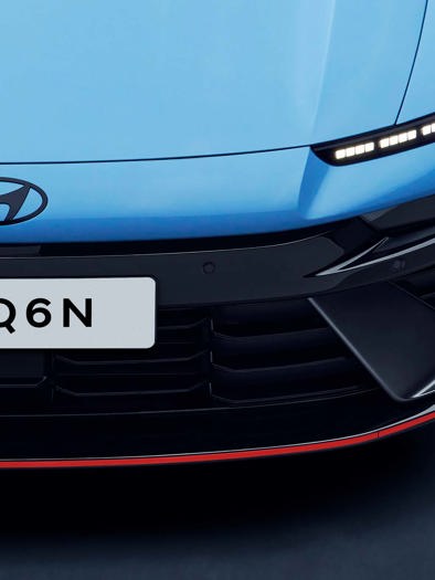 Udsnit af fronten på en IONIQ 6 N