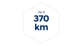 Op til 370 km rækkevidde