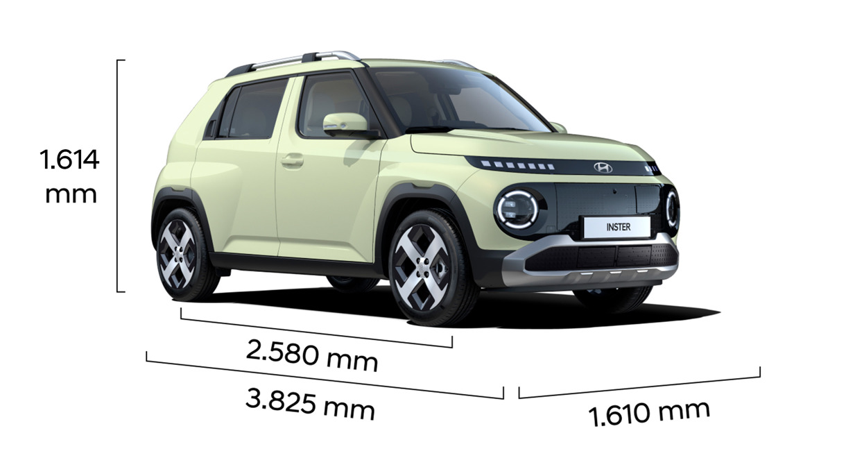 Dimensioner på Hyundai INSTER