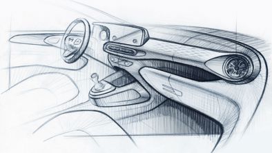 Skitse af Hyundai set indefra